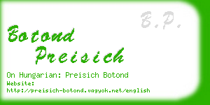 botond preisich business card